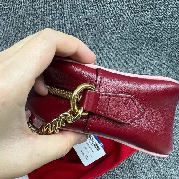 100% Authentic Gucci GG Marmont Small Leather Shoulder Bag - Picture 8 of 14